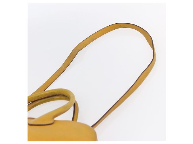 Hermès HERMES Bolide 31 Handtasche Leder 2in1 Gelb Gold Auth 145580 Golden - Ansicht 14