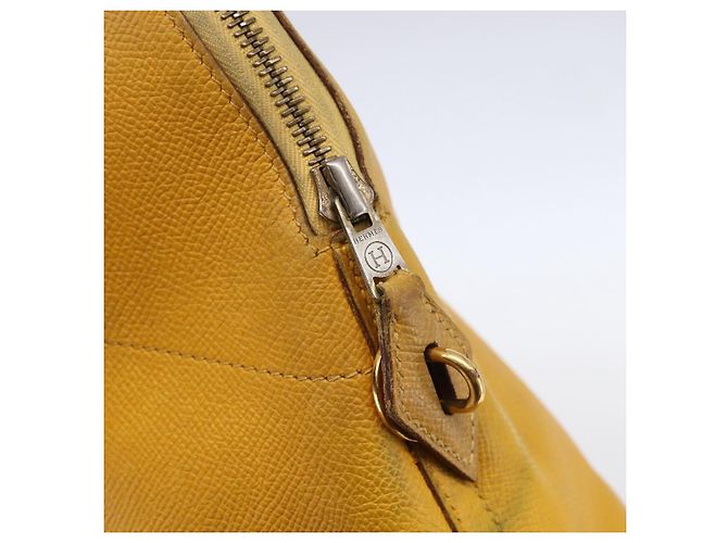 Hermès HERMES Bolide 31 Handtasche Leder 2in1 Gelb Gold Auth 145580 Golden - Ansicht 19