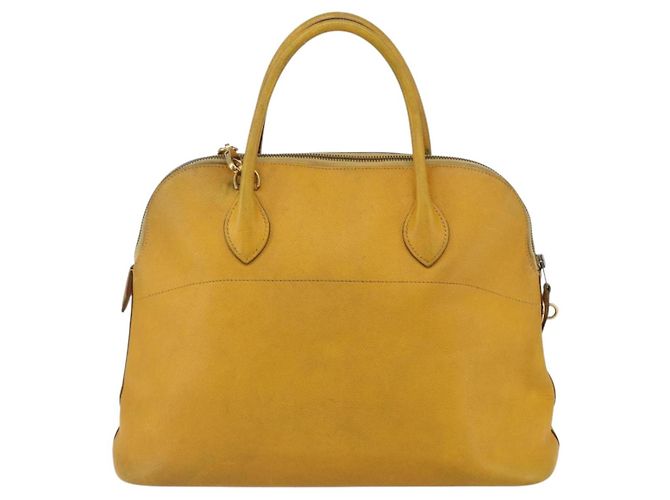 Hermès HERMES Bolide 31 Handtasche Leder 2in1 Gelb Gold Auth 145580 Golden - Ansicht 2