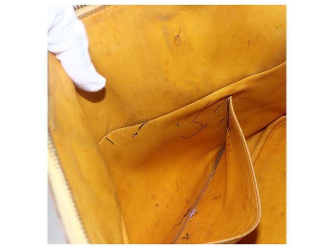 Hermès HERMES Bolide 31 Handtasche Leder 2in1 Gelb Gold Auth 145580 Golden - Ansicht 25