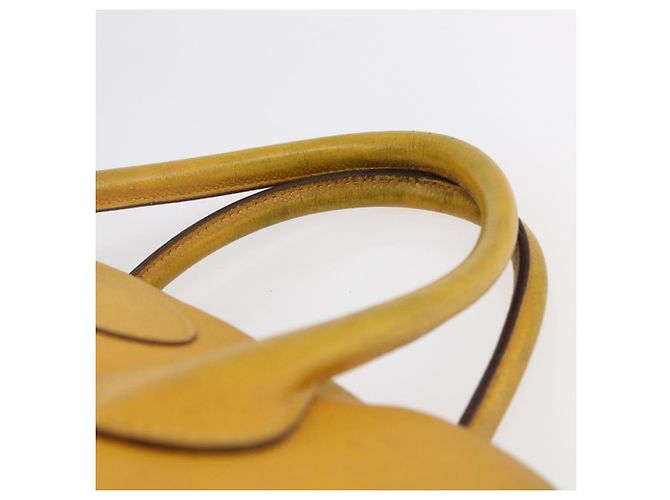 Hermès HERMES Bolide 31 Handtasche Leder 2in1 Gelb Gold Auth 145580 Golden - Ansicht 8
