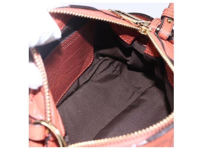 Chloé Borsa a Mano Chloe in Pelle 2 in 1 Arancione Oro Auth BA7804 D'oro - vista 11
