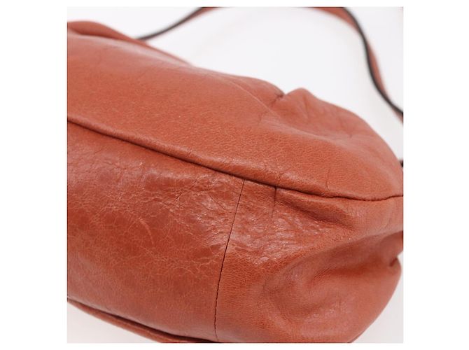 Chloé Borsa a Mano Chloe in Pelle 2 in 1 Arancione Oro Auth BA7804 D'oro - vista 17