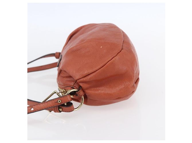 Chloé Borsa a Mano Chloe in Pelle 2 in 1 Arancione Oro Auth BA7804 D'oro - vista 3