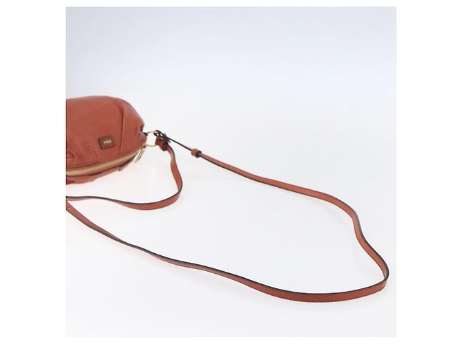 Chloé Borsa a Mano Chloe in Pelle 2 in 1 Arancione Oro Auth BA7804 D'oro - vista 8