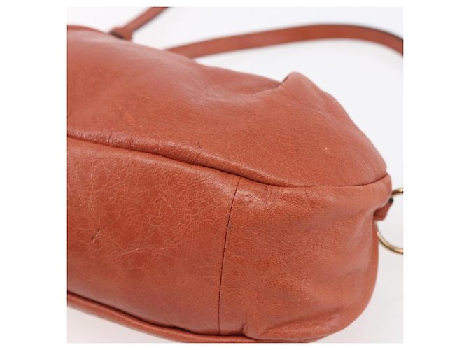 Chloé Borsa a Mano Chloe in Pelle 2 in 1 Arancione Oro Auth BA7804 D'oro - vista 9