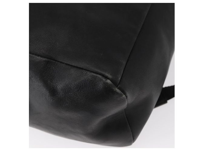 Zaino in pelle nera e argento PRADA Auth 121332 Nero - vista 17