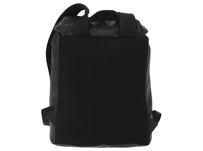 Zaino in pelle nera e argento PRADA Auth 121332 Nero - vista 2