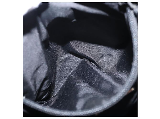 Zaino in pelle nera e argento PRADA Auth 121332 Nero - vista 25
