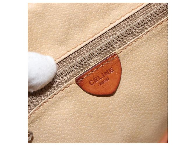 Céline Borsa a spalla in tela Macadam CELINE in pelle PVC marrone oro Auth bs31023 D'oro - vista 20