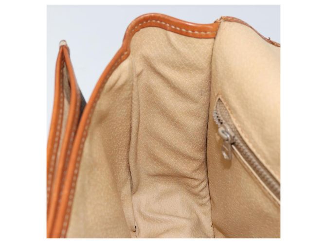Céline Borsa a spalla in tela Macadam CELINE in pelle PVC marrone oro Auth bs31023 D'oro - vista 22
