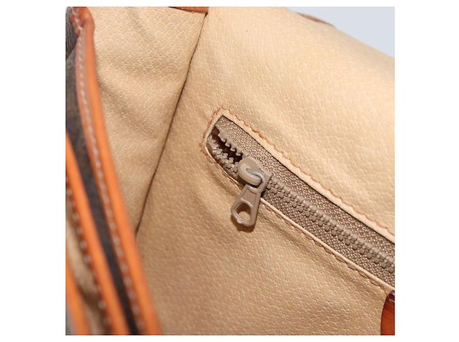 Céline Borsa a spalla in tela Macadam CELINE in pelle PVC marrone oro Auth bs31023 D'oro - vista 23