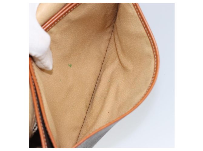 Céline Borsa a spalla in tela Macadam CELINE in pelle PVC marrone oro Auth bs31023 D'oro - vista 24