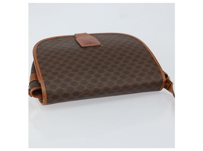Céline Borsa a spalla in tela Macadam CELINE in pelle PVC marrone oro Auth bs31023 D'oro - vista 6