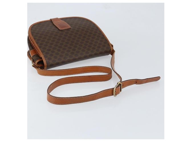 Céline Borsa a spalla in tela Macadam CELINE in pelle PVC marrone oro Auth bs31023 D'oro - vista 7