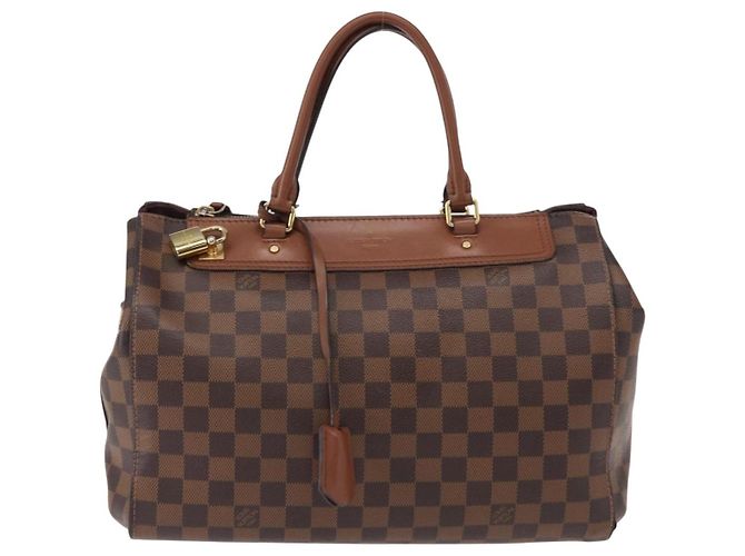 LOUIS VUITTON Borsa a Mano Damier Ebene Greenwich 2way N41337 LV Auth ka034 - vista 13