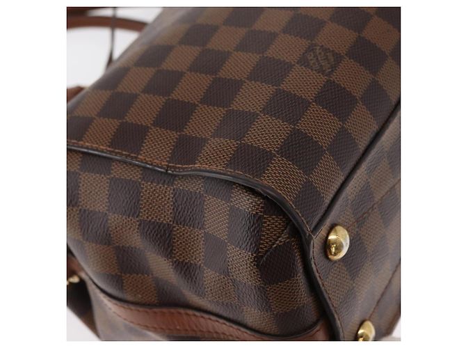 LOUIS VUITTON Borsa a Mano Damier Ebene Greenwich 2way N41337 LV Auth ka034 - vista 16