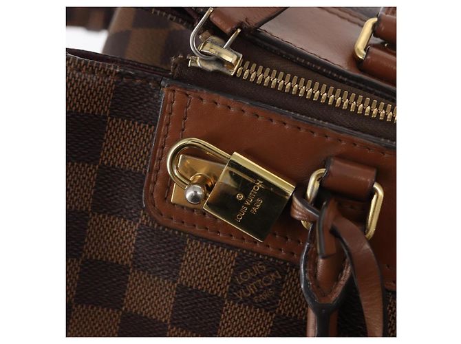 LOUIS VUITTON Borsa a Mano Damier Ebene Greenwich 2way N41337 LV Auth ka034 - vista 21
