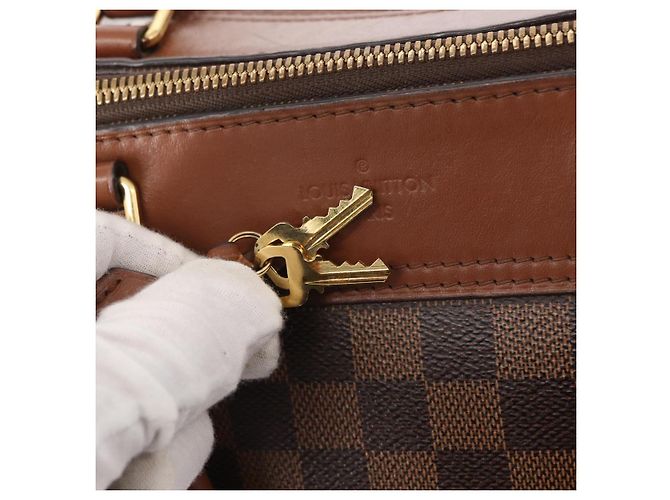 LOUIS VUITTON Borsa a Mano Damier Ebene Greenwich 2way N41337 LV Auth ka034 - vista 22