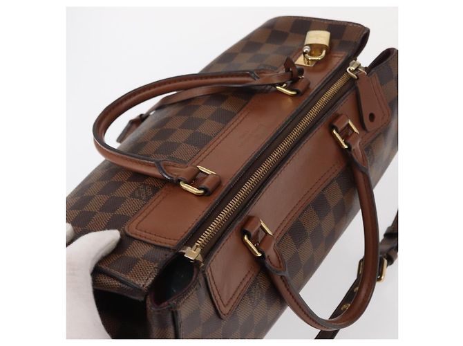LOUIS VUITTON Borsa a Mano Damier Ebene Greenwich 2way N41337 LV Auth ka034 - vista 6