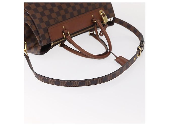 LOUIS VUITTON Borsa a Mano Damier Ebene Greenwich 2way N41337 LV Auth ka034 - vista 8