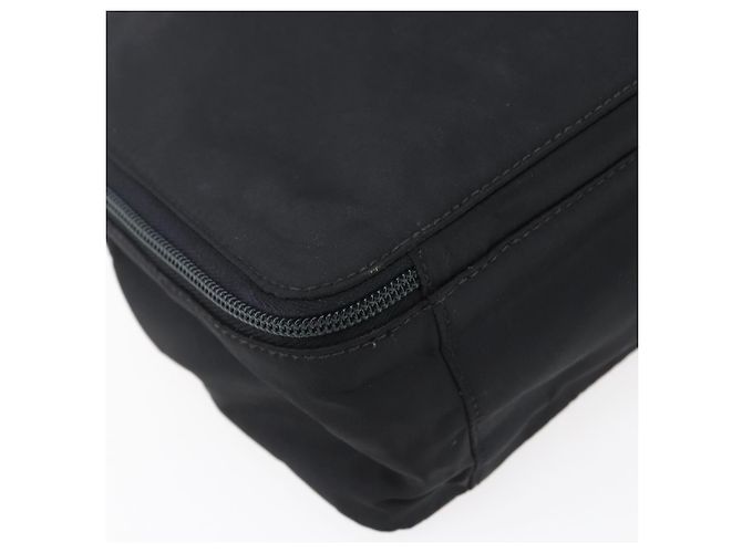 PRADA Borsa a mano in nylon nero argento Auth bs31144 - vista 16