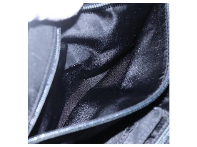 PRADA Borsa a mano in nylon nero argento Auth bs31144 - vista 26