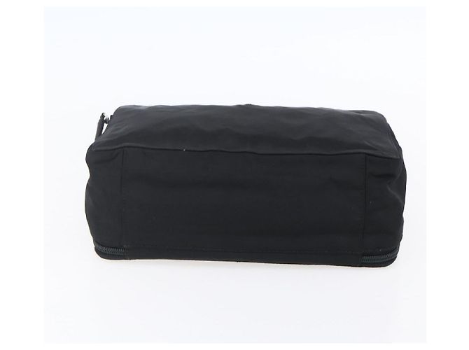 PRADA Borsa a mano in nylon nero argento Auth bs31144 - vista 5