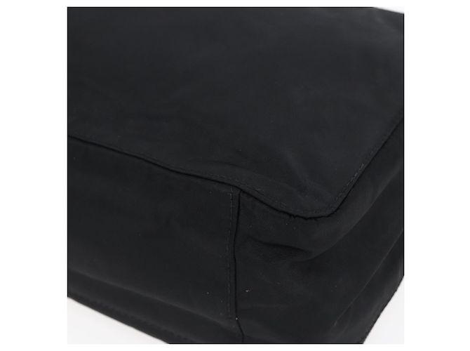 PRADA Borsa a mano in nylon nero argento Auth bs31144 - vista 9