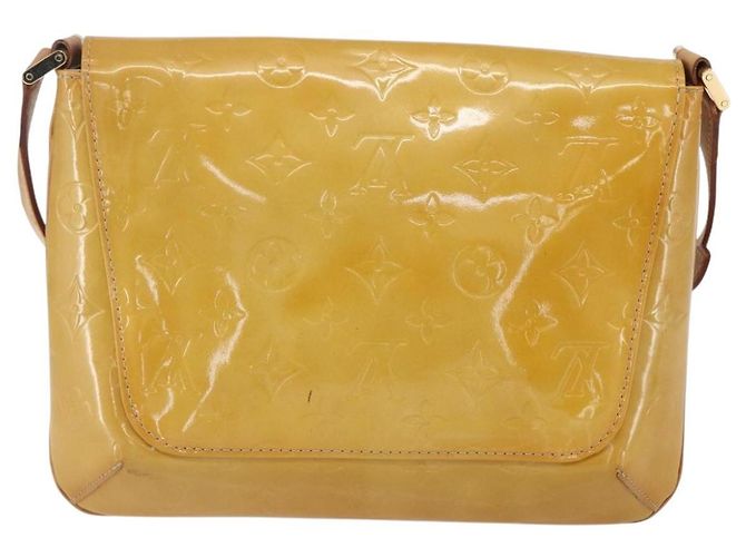 LOUIS VUITTON Borsa Thompson Street Monogram Vernis Beige M91301 LV Auth gh1343 - vista 2