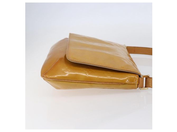 LOUIS VUITTON Borsa Thompson Street Monogram Vernis Beige M91301 LV Auth gh1343 - vista 4