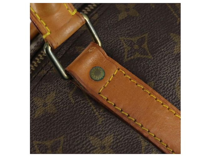 LOUIS VUITTON Borsa Boston Monogram Keepall 55 M41424 LV Auth 151137 Monogramma - vista 17
