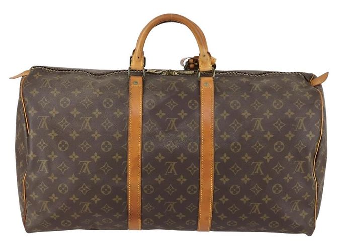 LOUIS VUITTON Borsa Boston Monogram Keepall 55 M41424 LV Auth 151137 Monogramma - vista 2