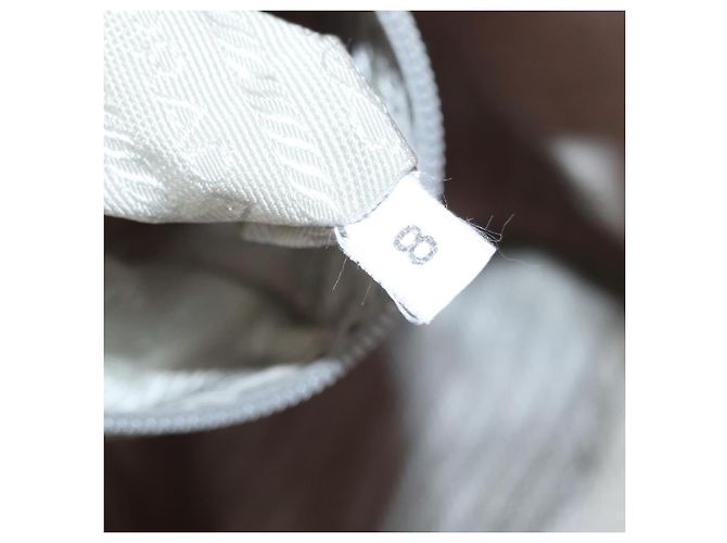 Zaino PRADA in nylon rosa argento Auth 153366 - vista 12