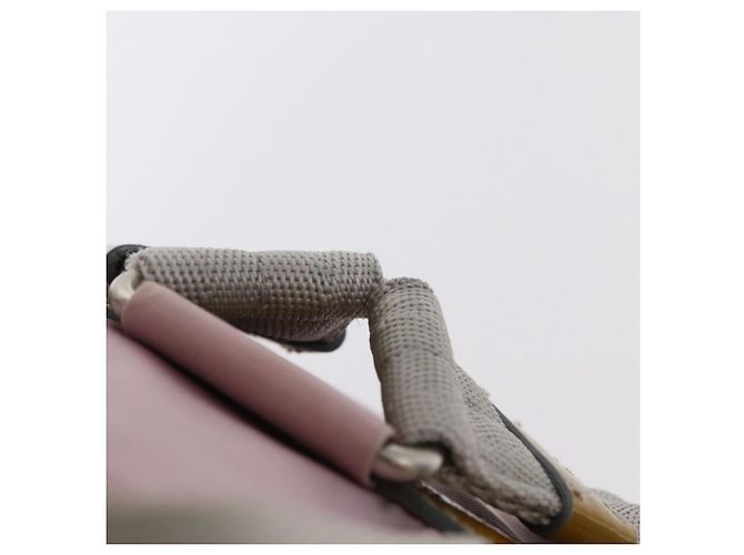 Zaino PRADA in nylon rosa argento Auth 153366 - vista 17