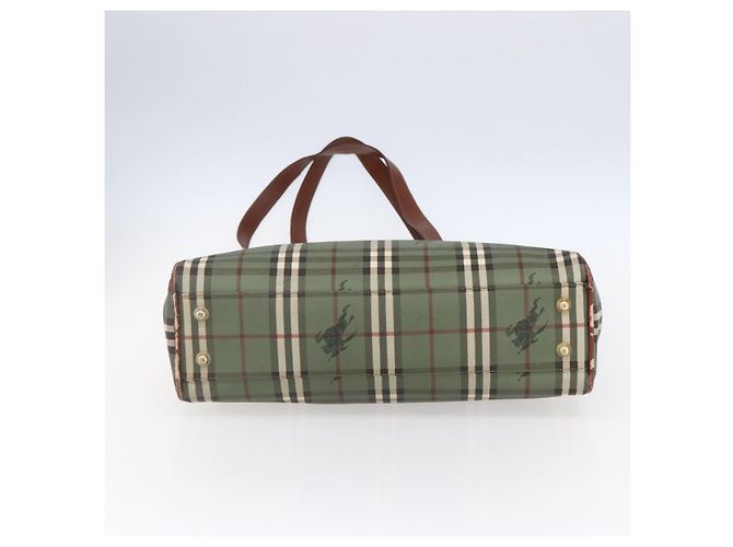 Autre Marque Borsa Tote Nova Check in PVC pelle verde oro Auth 152895 D'oro - vista 5