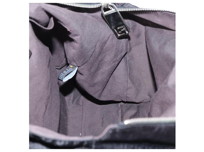 FENDI Zucchino Canvas Tote Bag Schwarz Silber Auth 149710 - Ansicht 20
