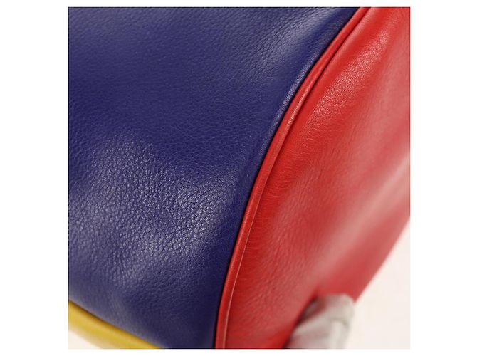 Céline CELINE Shoulder Bag Leather Multicolor Gold Auth 150568 - view 17