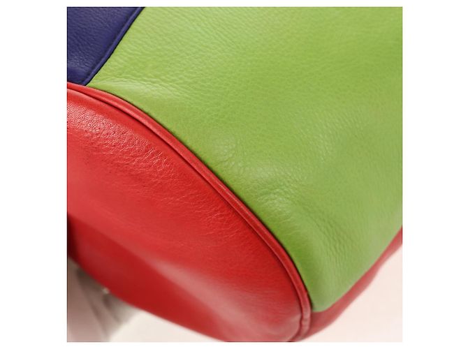 Céline CELINE Shoulder Bag Leather Multicolor Gold Auth 150568 - view 18