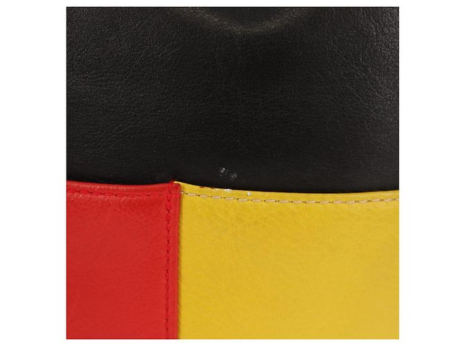 Céline CELINE Shoulder Bag Leather Multicolor Gold Auth 150568 - view 2