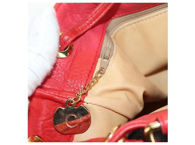 Céline CELINE Shoulder Bag Leather Multicolor Gold Auth 150568 - view 23