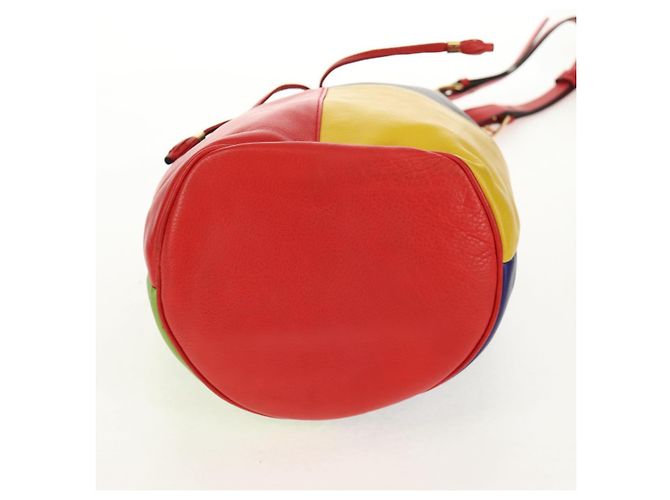 Céline CELINE Shoulder Bag Leather Multicolor Gold Auth 150568 - view 6
