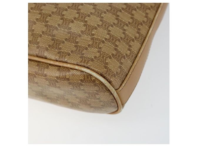 Céline Borsa a Spalla in Tela Macadam CELINE PVC Beige Oro Auth 151047 D'oro - vista 15