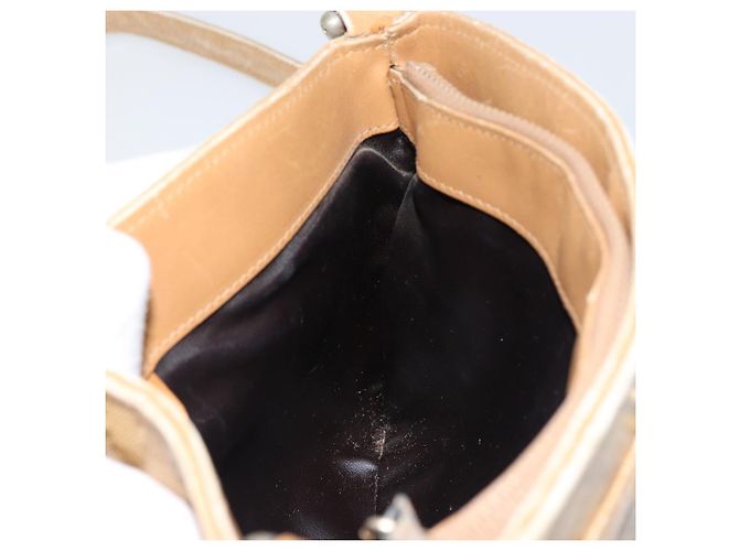 Céline Borsa a Spalla in Tela Macadam CELINE PVC Beige Oro Auth 151047 D'oro - vista 19