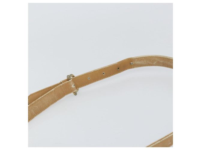 Céline Borsa a Spalla in Tela Macadam CELINE PVC Beige Oro Auth 151047 D'oro - vista 8