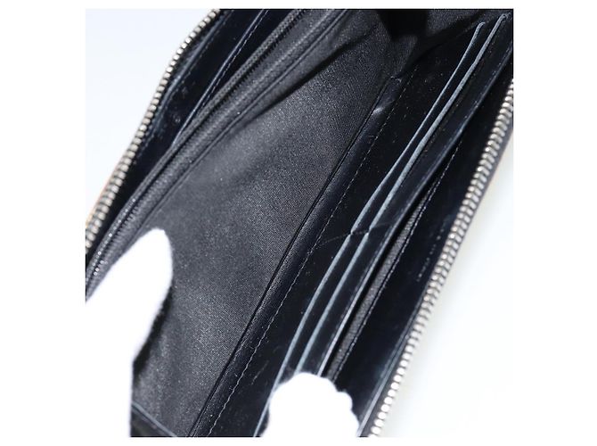 CHANEL Cartera Larga de Cuero Oro Plata CC Auth 149215 Dorado - vista 20