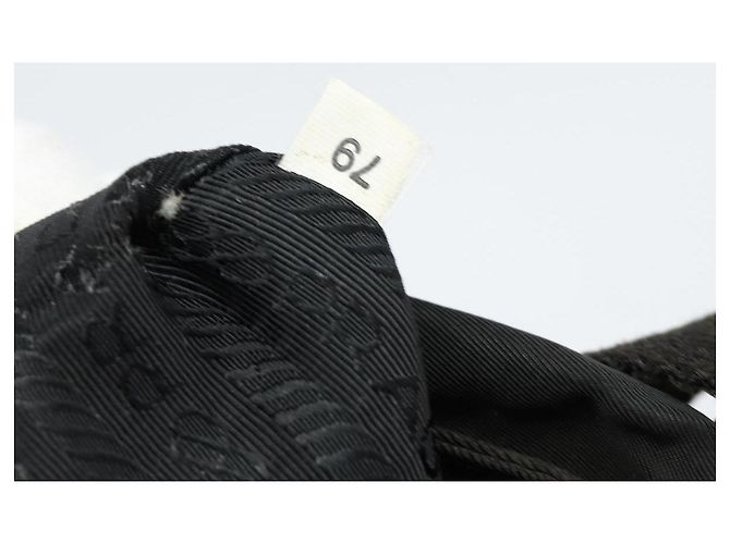 Borsa a Spalla PRADA Nylon Nero Argento Auth SW1711 - vista 12