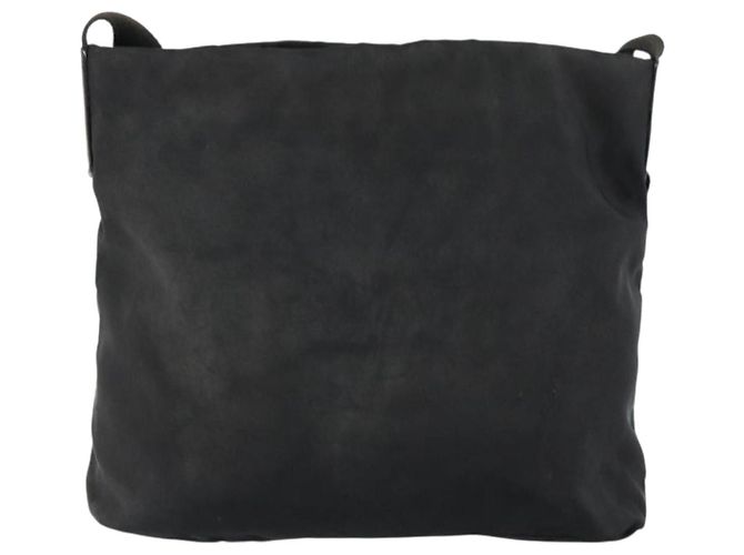 Borsa a Spalla PRADA Nylon Nero Argento Auth SW1711 - vista 2