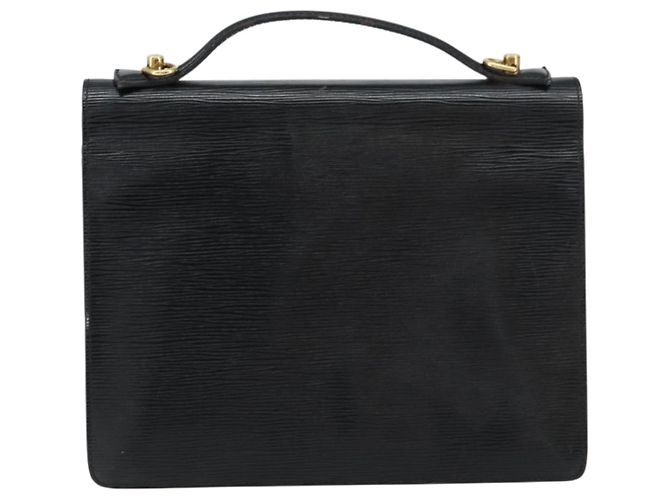 LOUIS VUITTON Borsa a Mano Epi Monceau 28 Nera M52122 LV Auth bs31100 Nero - vista 2