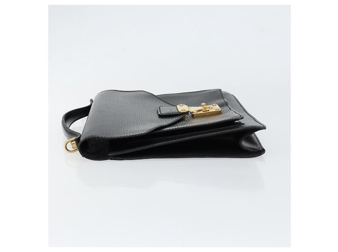 LOUIS VUITTON Borsa a Mano Epi Monceau 28 Nera M52122 LV Auth bs31100 Nero - vista 4